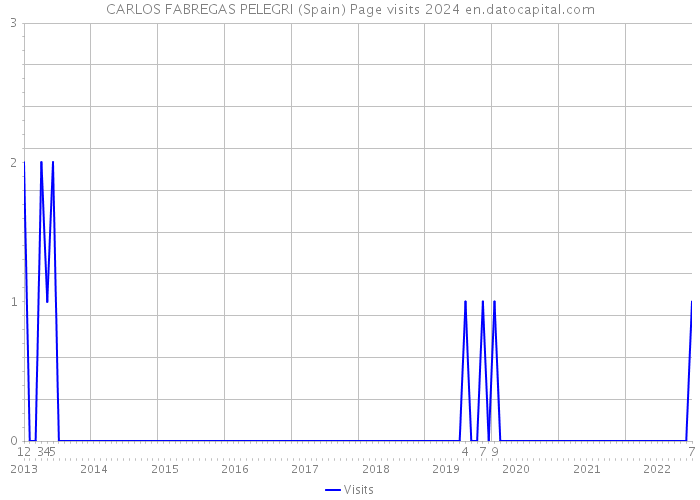 CARLOS FABREGAS PELEGRI (Spain) Page visits 2024 