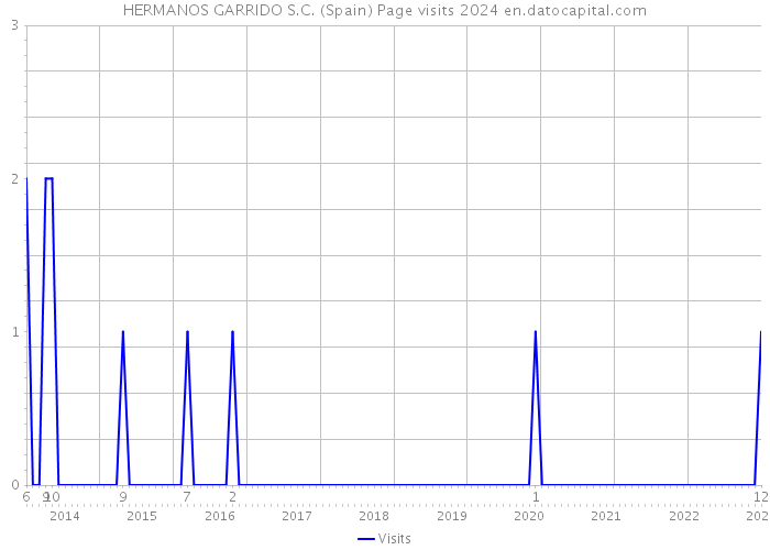 HERMANOS GARRIDO S.C. (Spain) Page visits 2024 