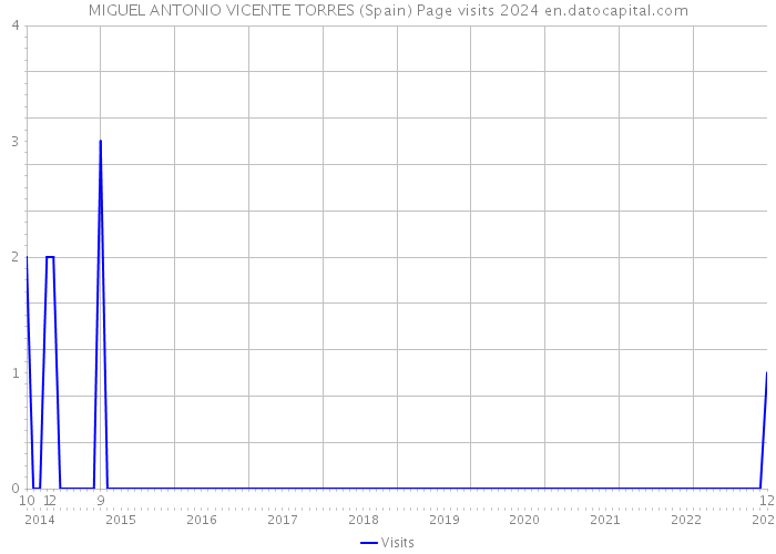 MIGUEL ANTONIO VICENTE TORRES (Spain) Page visits 2024 