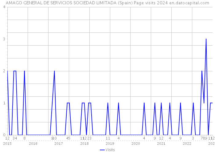 AMAGO GENERAL DE SERVICIOS SOCIEDAD LIMITADA (Spain) Page visits 2024 