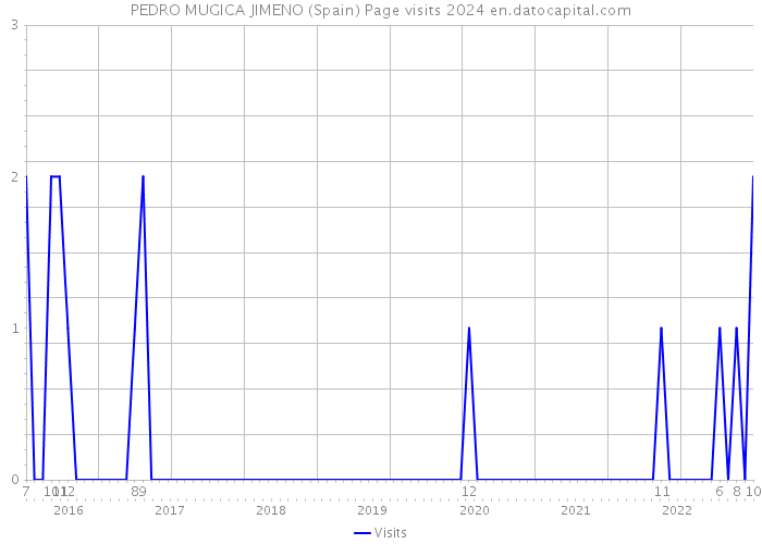 PEDRO MUGICA JIMENO (Spain) Page visits 2024 
