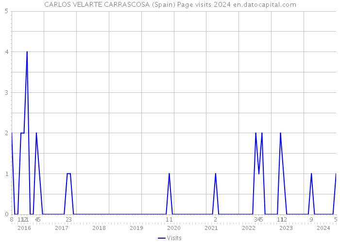 CARLOS VELARTE CARRASCOSA (Spain) Page visits 2024 