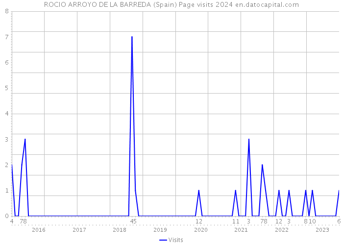 ROCIO ARROYO DE LA BARREDA (Spain) Page visits 2024 