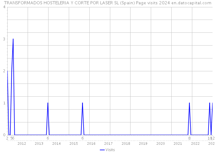 TRANSFORMADOS HOSTELERIA Y CORTE POR LASER SL (Spain) Page visits 2024 