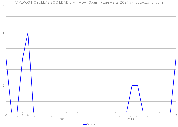 VIVEROS HOYUELAS SOCIEDAD LIMITADA (Spain) Page visits 2024 