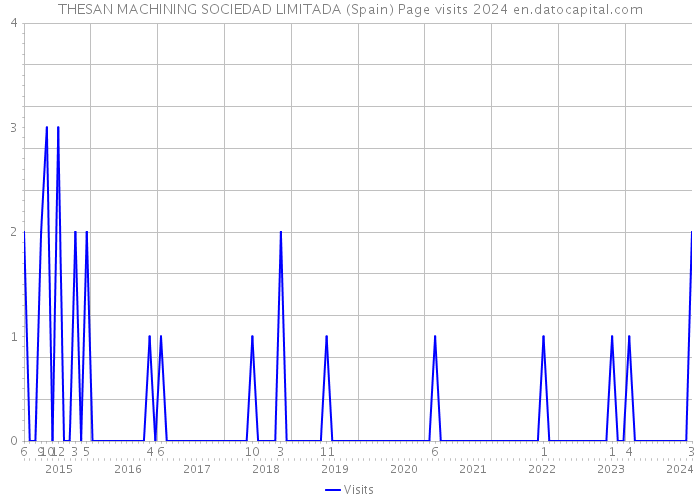 THESAN MACHINING SOCIEDAD LIMITADA (Spain) Page visits 2024 
