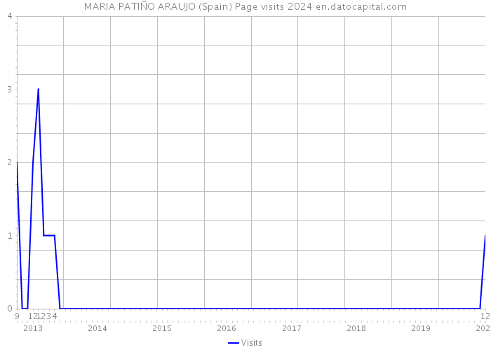 MARIA PATIÑO ARAUJO (Spain) Page visits 2024 