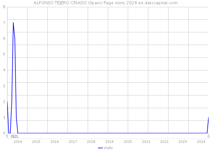 ALFONSO TEJERO CRIADO (Spain) Page visits 2024 