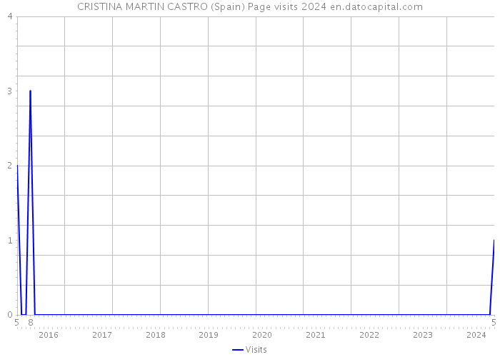 CRISTINA MARTIN CASTRO (Spain) Page visits 2024 