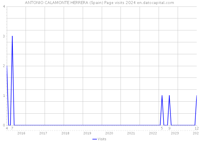ANTONIO CALAMONTE HERRERA (Spain) Page visits 2024 
