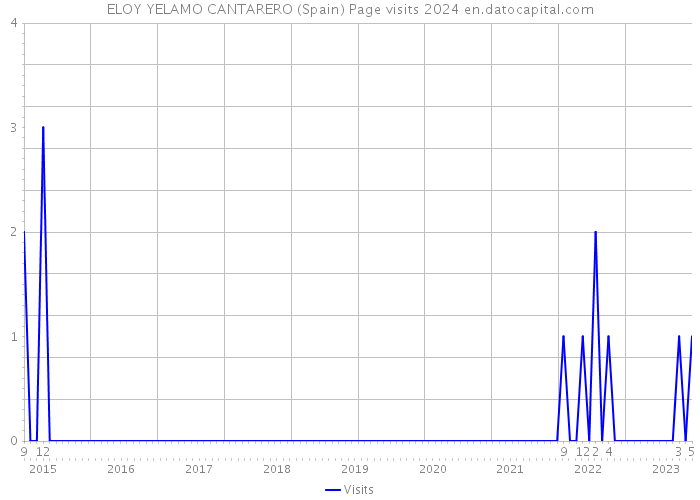 ELOY YELAMO CANTARERO (Spain) Page visits 2024 