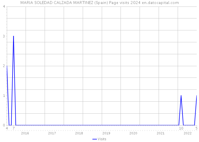 MARIA SOLEDAD CALZADA MARTINEZ (Spain) Page visits 2024 