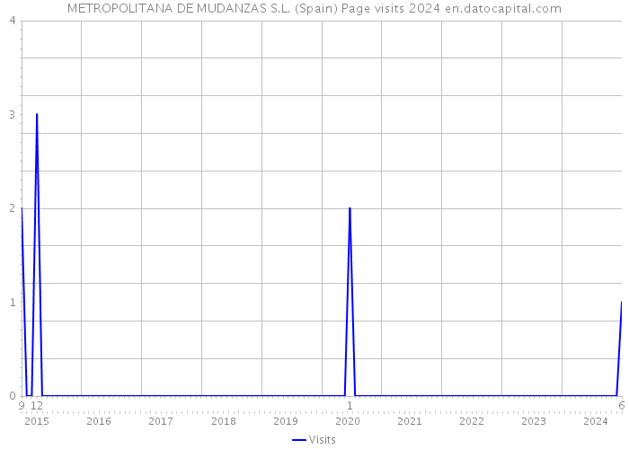 METROPOLITANA DE MUDANZAS S.L. (Spain) Page visits 2024 