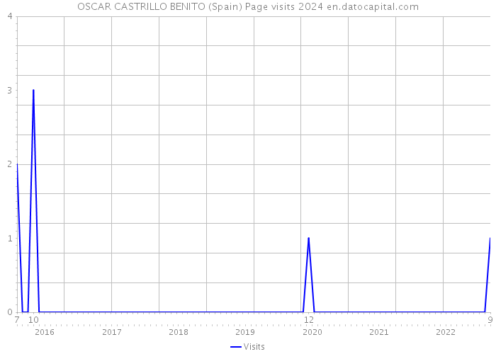 OSCAR CASTRILLO BENITO (Spain) Page visits 2024 