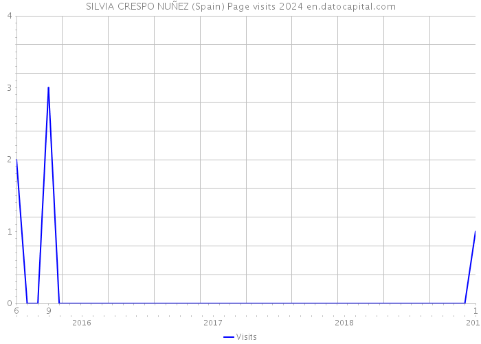 SILVIA CRESPO NUÑEZ (Spain) Page visits 2024 