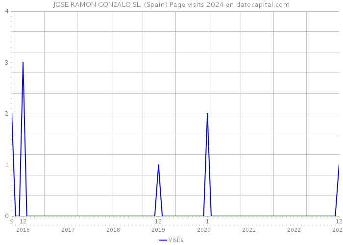 JOSE RAMON GONZALO SL. (Spain) Page visits 2024 