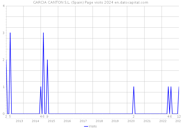 GARCIA CANTON S.L. (Spain) Page visits 2024 