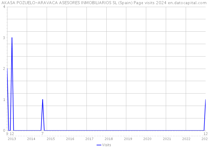 AKASA POZUELO-ARAVACA ASESORES INMOBILIARIOS SL (Spain) Page visits 2024 