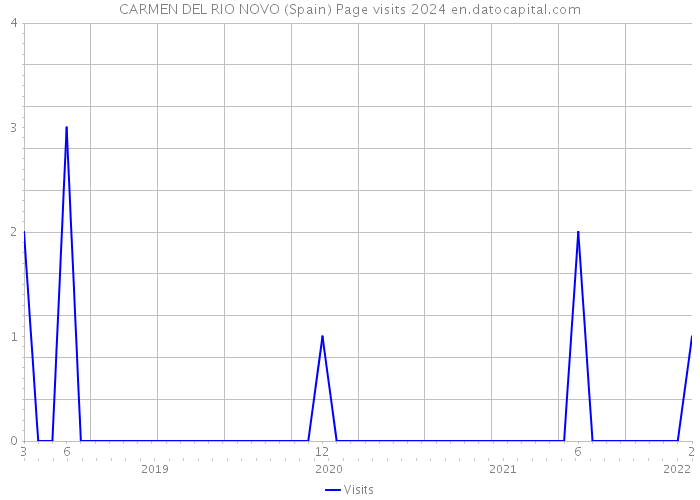 CARMEN DEL RIO NOVO (Spain) Page visits 2024 