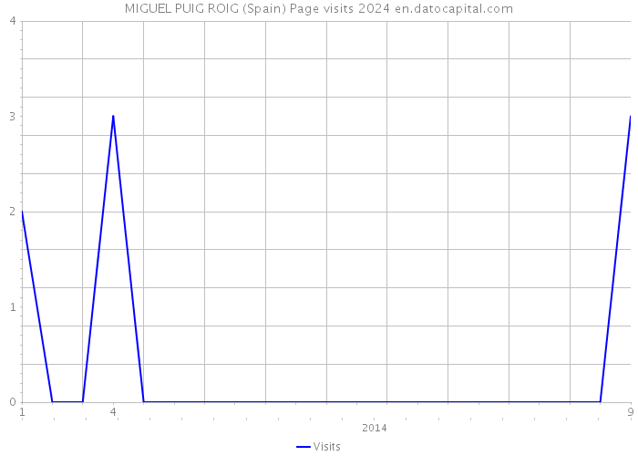 MIGUEL PUIG ROIG (Spain) Page visits 2024 