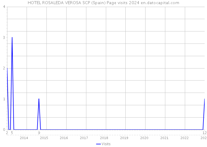 HOTEL ROSALEDA VEROSA SCP (Spain) Page visits 2024 