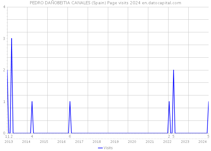 PEDRO DAÑOBEITIA CANALES (Spain) Page visits 2024 