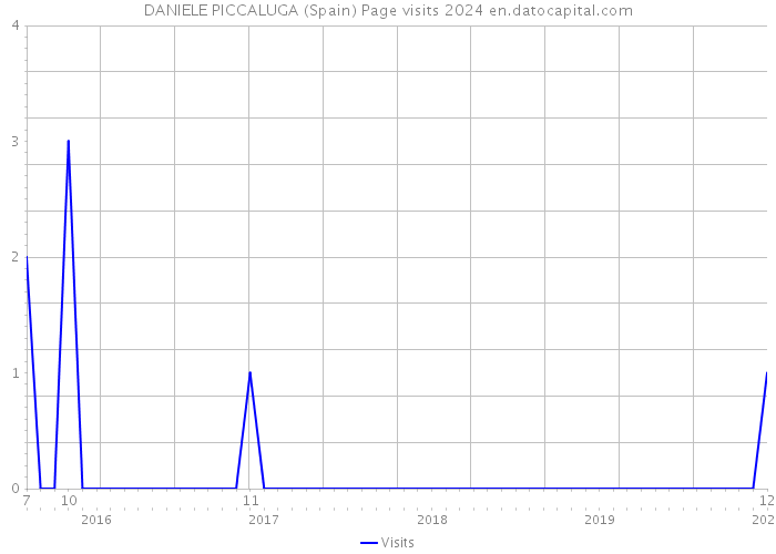 DANIELE PICCALUGA (Spain) Page visits 2024 