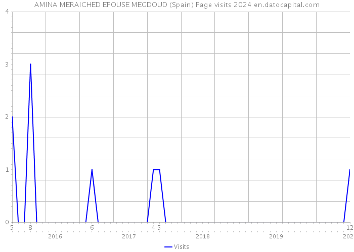 AMINA MERAICHED EPOUSE MEGDOUD (Spain) Page visits 2024 