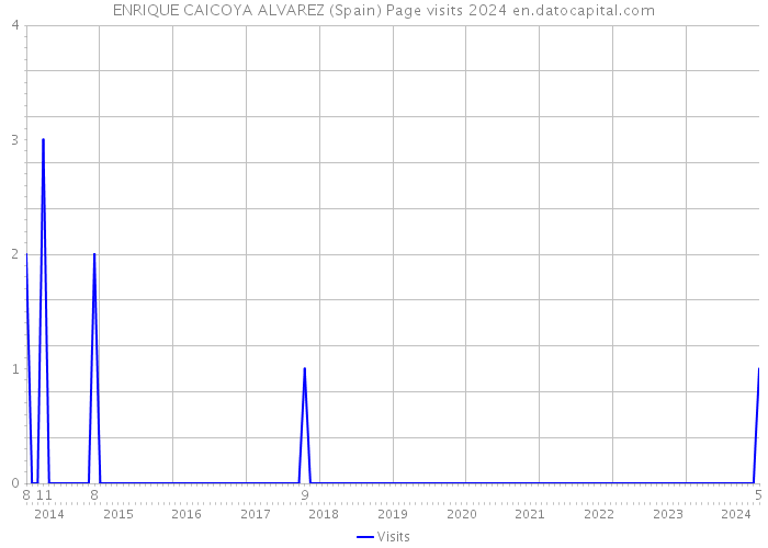 ENRIQUE CAICOYA ALVAREZ (Spain) Page visits 2024 