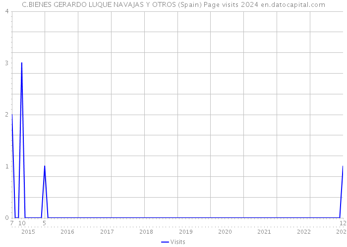 C.BIENES GERARDO LUQUE NAVAJAS Y OTROS (Spain) Page visits 2024 