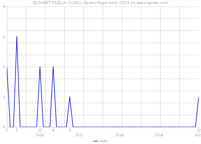 ELISABET FILELLA CUNILL (Spain) Page visits 2024 