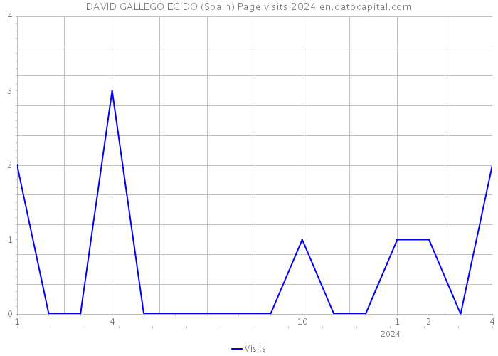 DAVID GALLEGO EGIDO (Spain) Page visits 2024 