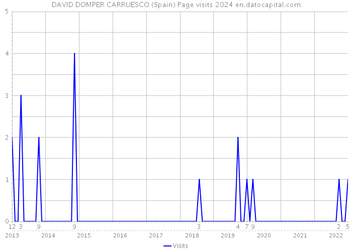 DAVID DOMPER CARRUESCO (Spain) Page visits 2024 