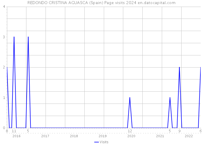 REDONDO CRISTINA AGUASCA (Spain) Page visits 2024 