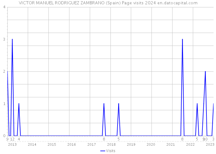 VICTOR MANUEL RODRIGUEZ ZAMBRANO (Spain) Page visits 2024 