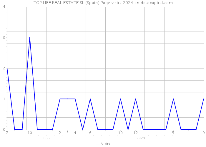 TOP LIFE REAL ESTATE SL (Spain) Page visits 2024 