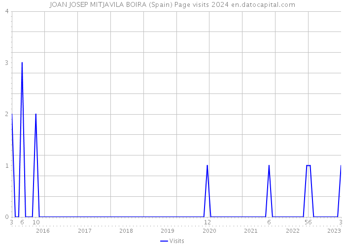 JOAN JOSEP MITJAVILA BOIRA (Spain) Page visits 2024 