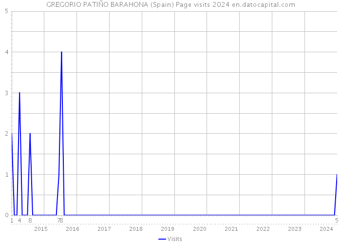 GREGORIO PATIÑO BARAHONA (Spain) Page visits 2024 
