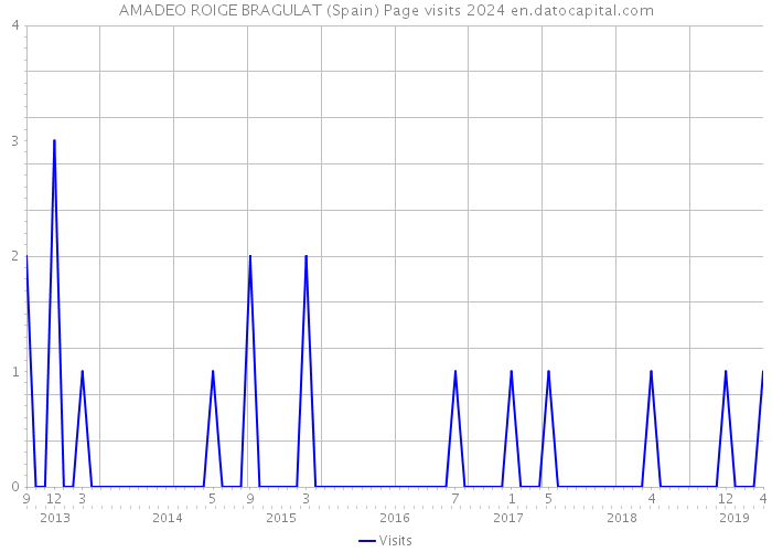 AMADEO ROIGE BRAGULAT (Spain) Page visits 2024 