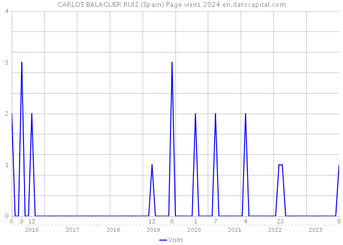 CARLOS BALAGUER RUIZ (Spain) Page visits 2024 