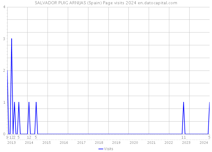 SALVADOR PUIG ARNIJAS (Spain) Page visits 2024 