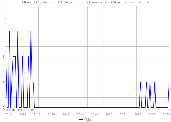 PILAR LOPEZ ACEBES MARIA DEL (Spain) Page visits 2024 