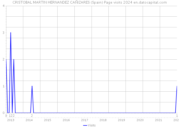 CRISTOBAL MARTIN HERNANDEZ CAÑIZARES (Spain) Page visits 2024 