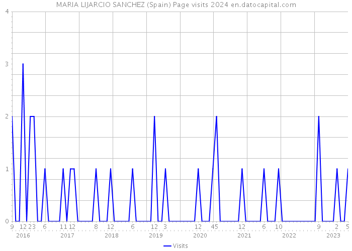 MARIA LIJARCIO SANCHEZ (Spain) Page visits 2024 