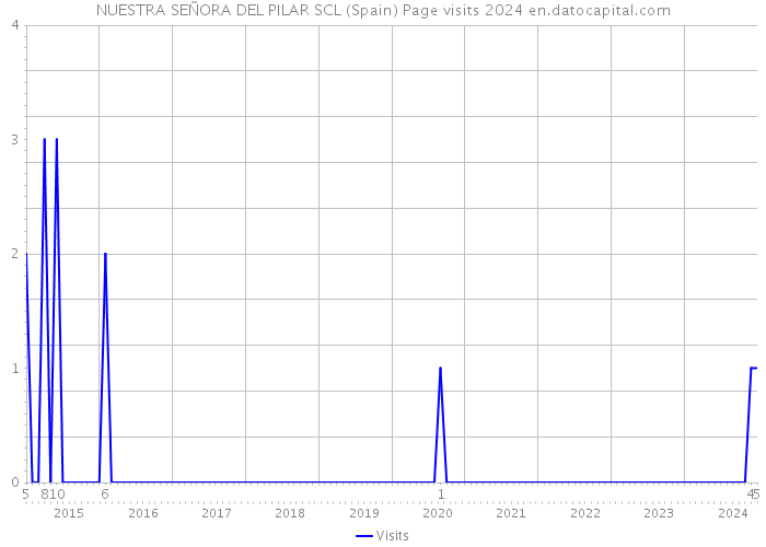 NUESTRA SEÑORA DEL PILAR SCL (Spain) Page visits 2024 