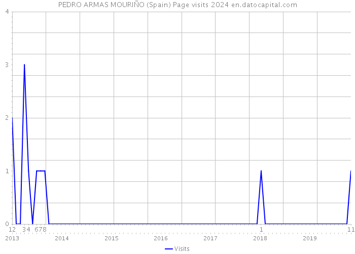 PEDRO ARMAS MOURIÑO (Spain) Page visits 2024 