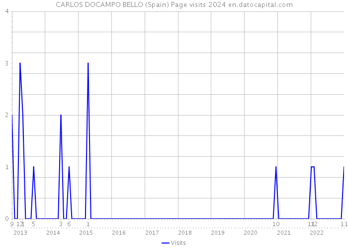 CARLOS DOCAMPO BELLO (Spain) Page visits 2024 
