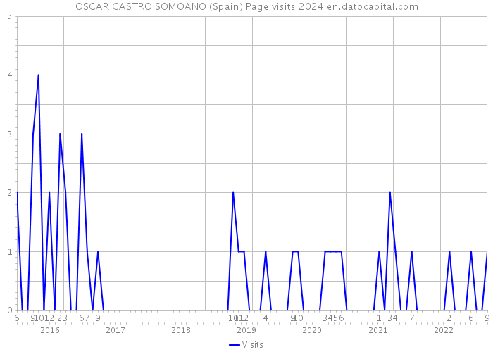 OSCAR CASTRO SOMOANO (Spain) Page visits 2024 