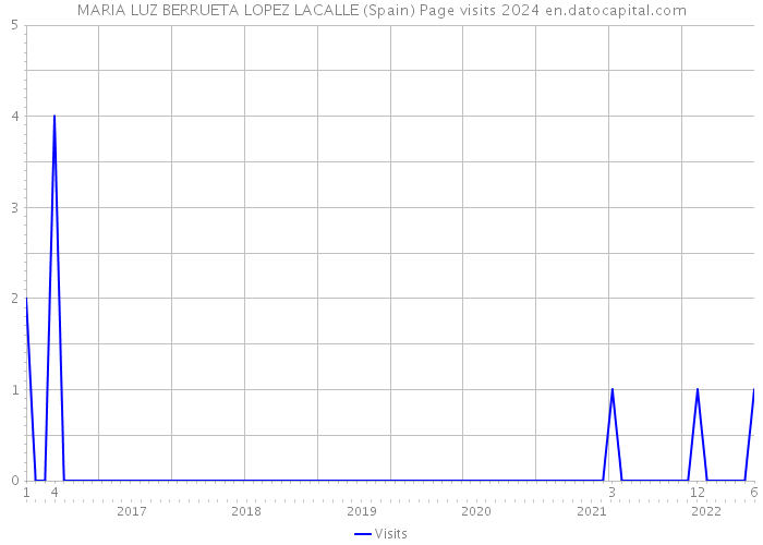 MARIA LUZ BERRUETA LOPEZ LACALLE (Spain) Page visits 2024 