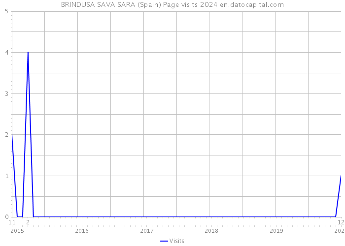 BRINDUSA SAVA SARA (Spain) Page visits 2024 